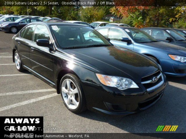 2009 Subaru Legacy 2.5i Sedan in Obsidian Black Pearl