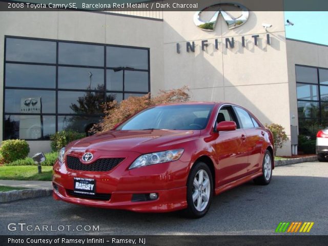 2008 Toyota Camry SE in Barcelona Red Metallic