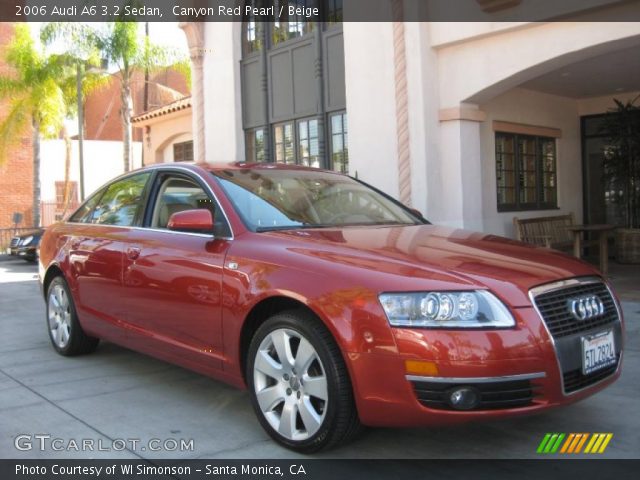 2006 Audi A6 3.2 Sedan in Canyon Red Pearl