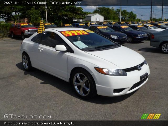 2007 Honda Civic LX Coupe in Taffeta White