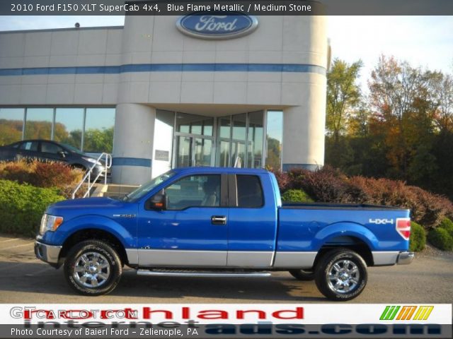 2010 Ford F150 XLT SuperCab 4x4 in Blue Flame Metallic