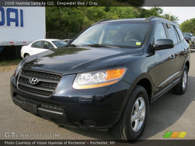 2008 Hyundai Santa Fe GLS in Deepwater Blue