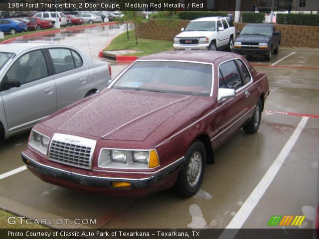 1984 Ford Thunderbird 2 Door Coupe in Medium Red Metallic