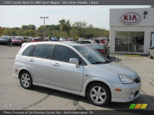 2005 Suzuki Aerio SX AWD Sport Wagon in Silky Silver Metallic