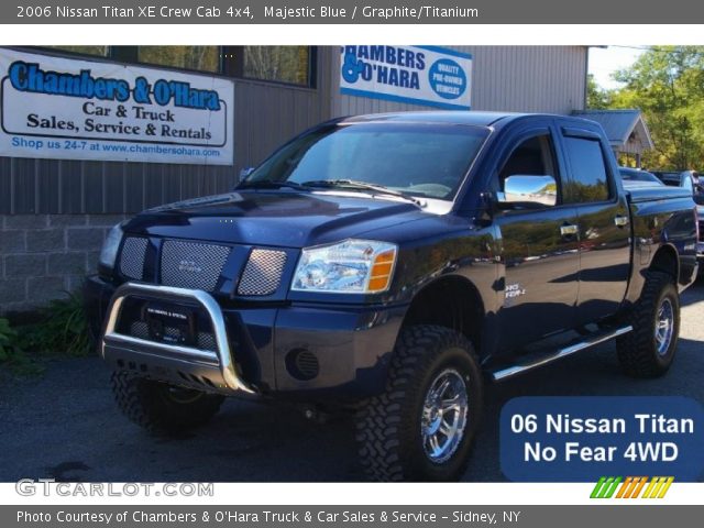 2006 Nissan Titan XE Crew Cab 4x4 in Majestic Blue