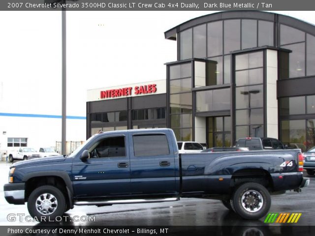 2007 Chevrolet Silverado 3500HD Classic LT Crew Cab 4x4 Dually in Dark Blue Metallic