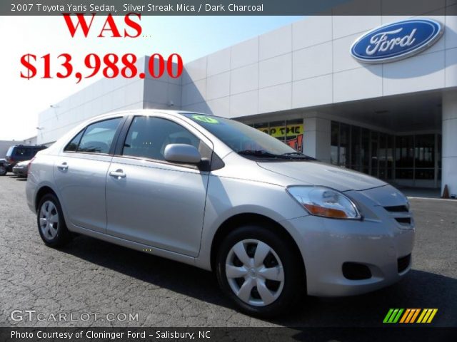 2007 Toyota Yaris Sedan in Silver Streak Mica