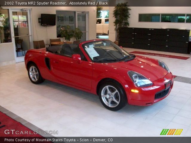 2002 Toyota MR2 Spyder Roadster in Absolutely Red