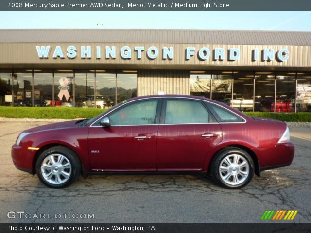 2008 Mercury Sable Premier AWD Sedan in Merlot Metallic