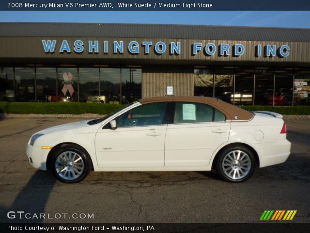 2008 Mercury Milan V6 Premier AWD in White Suede