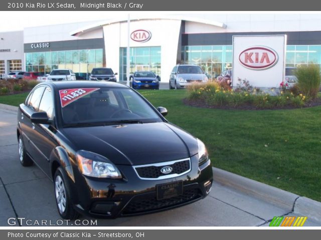 2010 Kia Rio LX Sedan in Midnight Black