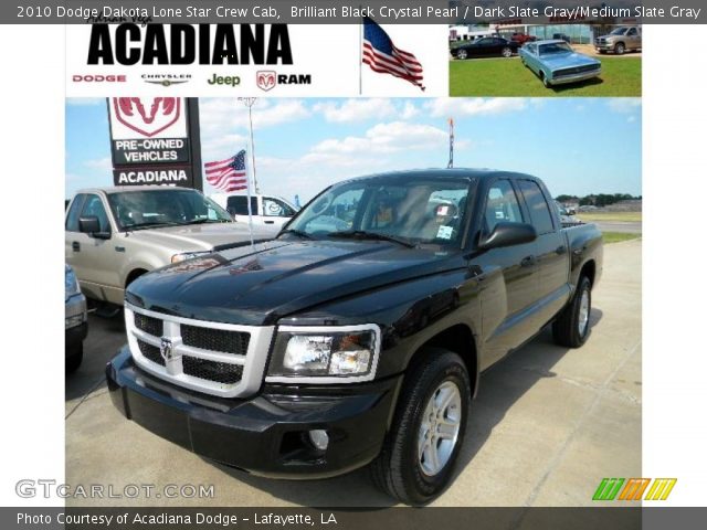 2010 Dodge Dakota Lone Star Crew Cab in Brilliant Black Crystal Pearl