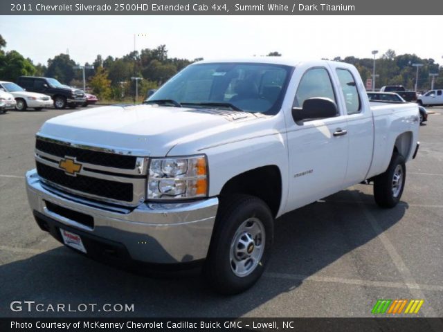 2011 Chevrolet Silverado 2500HD Extended Cab 4x4 in Summit White