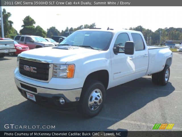 2011 GMC Sierra 3500HD SLT Crew Cab 4x4 Dually in Summit White