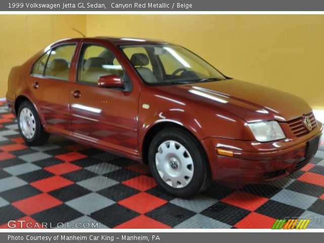 1999 Volkswagen Jetta GL Sedan in Canyon Red Metallic