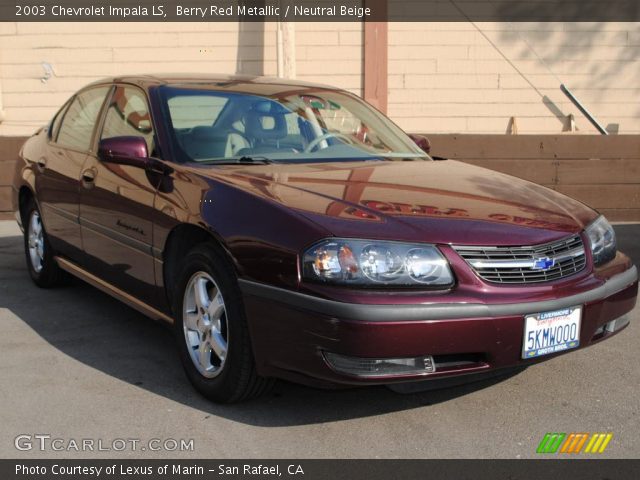 2003 Chevrolet Impala LS in Berry Red Metallic