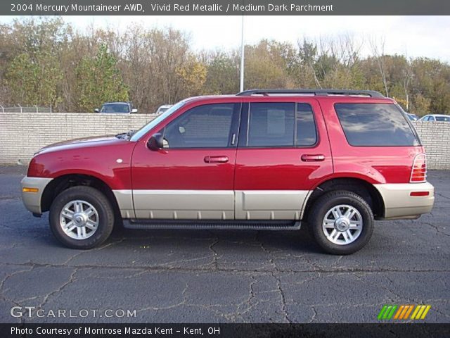 2004 Mercury Mountaineer AWD in Vivid Red Metallic