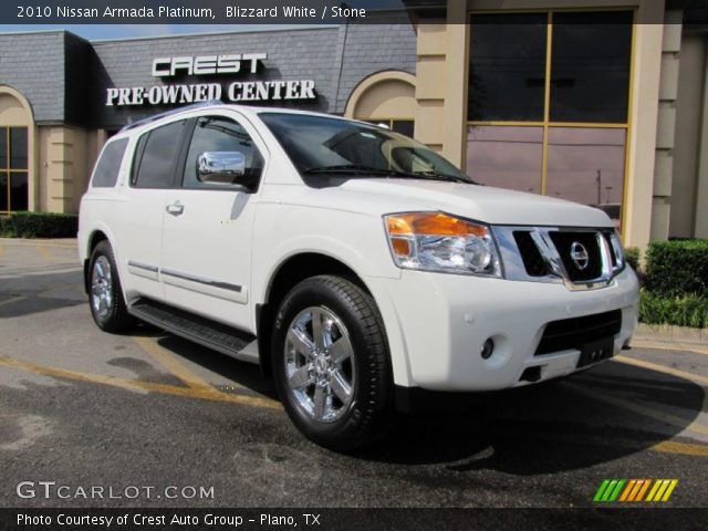 2010 Nissan Armada Platinum in Blizzard White