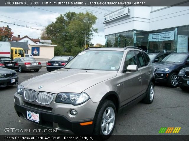 2008 BMW X3 3.0si in Platinum Bronze Metallic