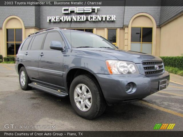 2003 Toyota Highlander V6 in Bluestone Metallic