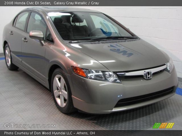 2008 Honda Civic EX Sedan in Galaxy Gray Metallic