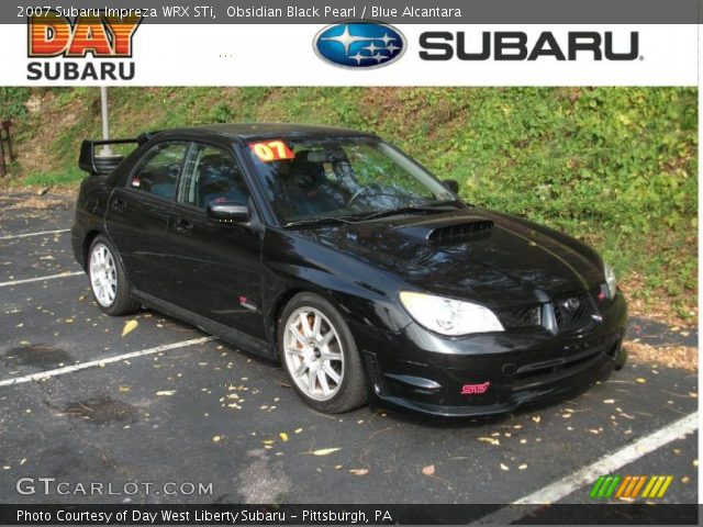 2007 Subaru Impreza WRX STi in Obsidian Black Pearl