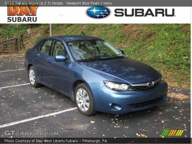 2010 Subaru Impreza 2.5i Sedan in Newport Blue Pearl