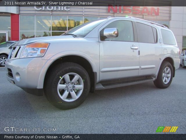 2011 Nissan Armada SV in Silver Lightning