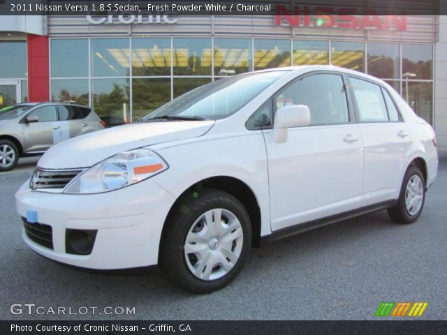 2011 Nissan Versa 1.8 S Sedan in Fresh Powder White