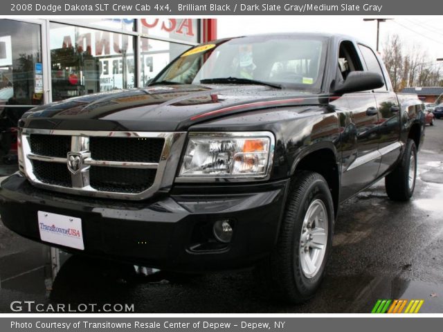 2008 Dodge Dakota SLT Crew Cab 4x4 in Brilliant Black