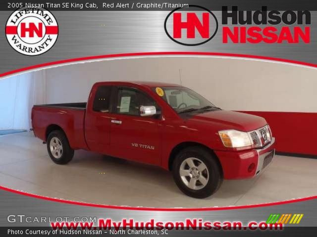 2005 Nissan Titan SE King Cab in Red Alert