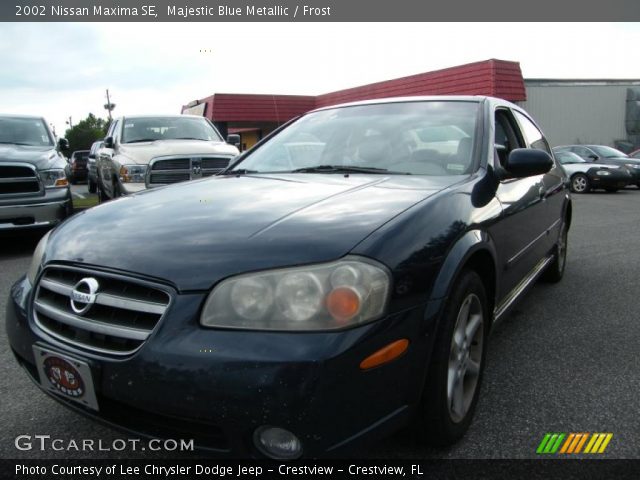2002 Nissan Maxima SE in Majestic Blue Metallic