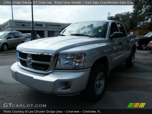 2008 Dodge Dakota SLT Crew Cab in Bright Silver Metallic