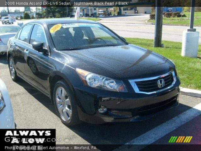 2008 Honda Accord EX-L V6 Sedan in Nighthawk Black Pearl