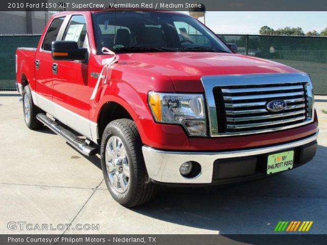 2010 Ford F150 XLT SuperCrew in Vermillion Red