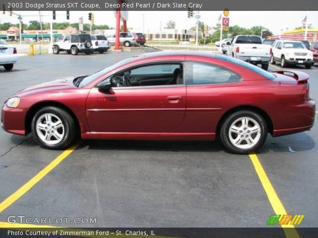 2003 Dodge Stratus SXT Coupe in Deep Red Pearl