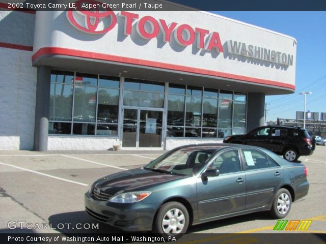 2002 Toyota Camry LE in Aspen Green Pearl