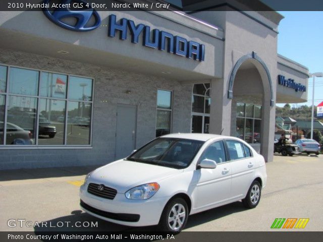 2010 Hyundai Accent GLS 4 Door in Nordic White