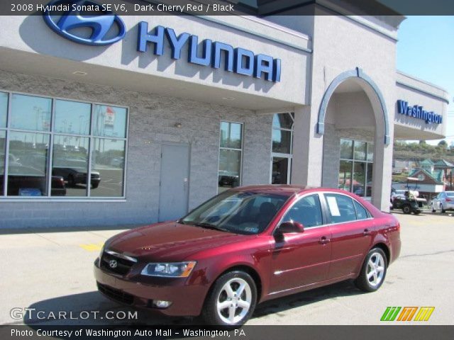2008 Hyundai Sonata SE V6 in Dark Cherry Red
