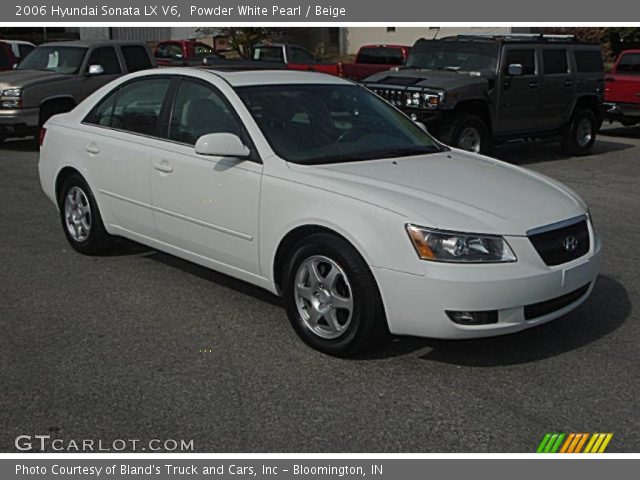2006 Hyundai Sonata LX V6 in Powder White Pearl