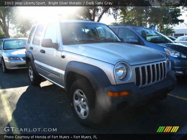 2003 Jeep Liberty Sport in Bright Silver Metallic