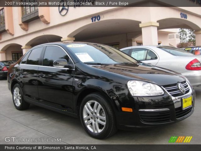 2007 Volkswagen Jetta Wolfsburg Edition Sedan in Black