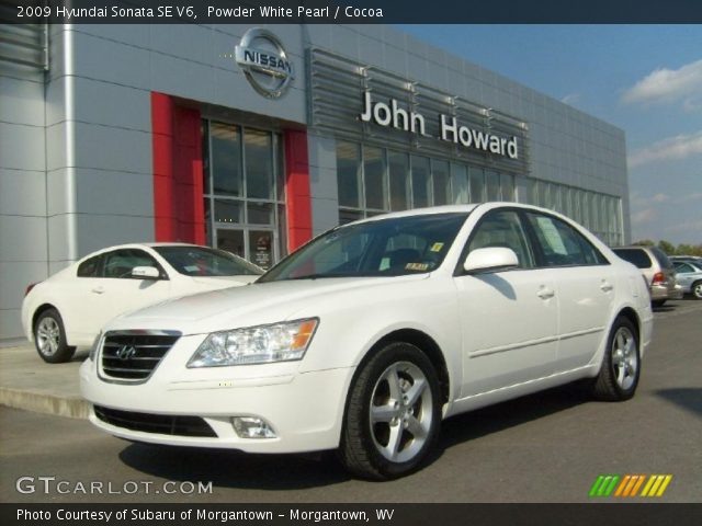 2009 Hyundai Sonata SE V6 in Powder White Pearl