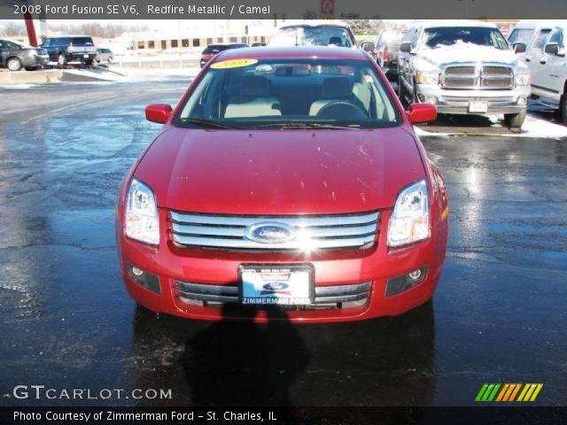 2008 Ford Fusion SE V6 in Redfire Metallic