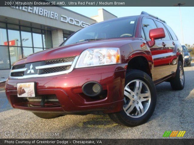 2007 Mitsubishi Endeavor SE AWD in Ultra Red Pearl