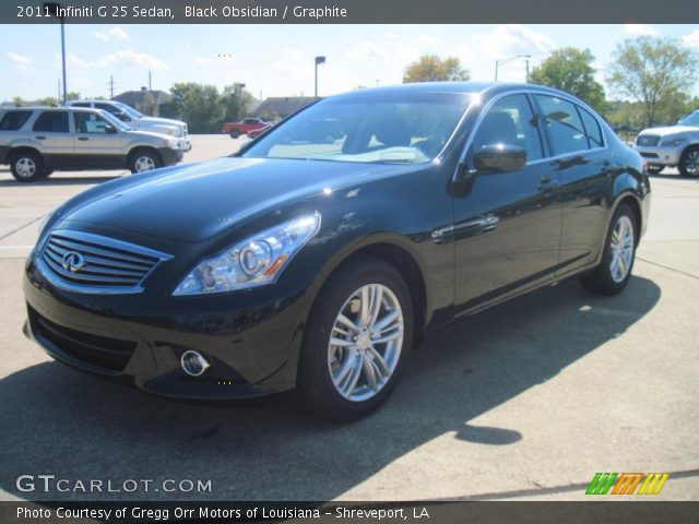2011 Infiniti G 25 Sedan in Black Obsidian