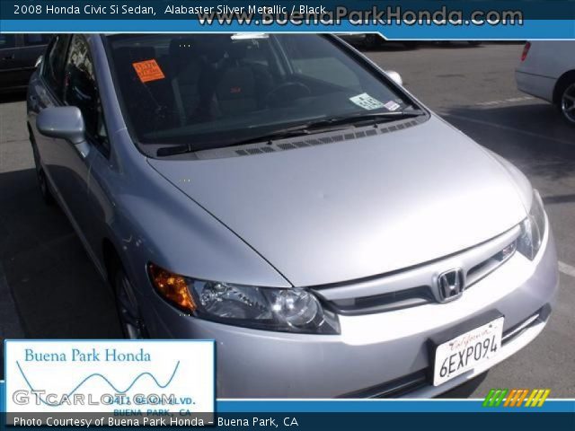 2008 Honda Civic Si Sedan in Alabaster Silver Metallic