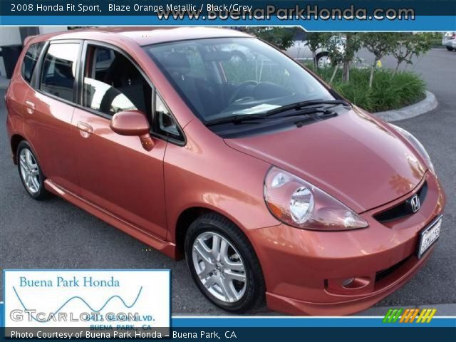 2008 Honda Fit Sport in Blaze Orange Metallic