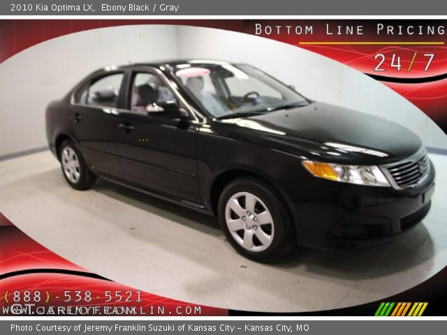 2010 Kia Optima LX in Ebony Black