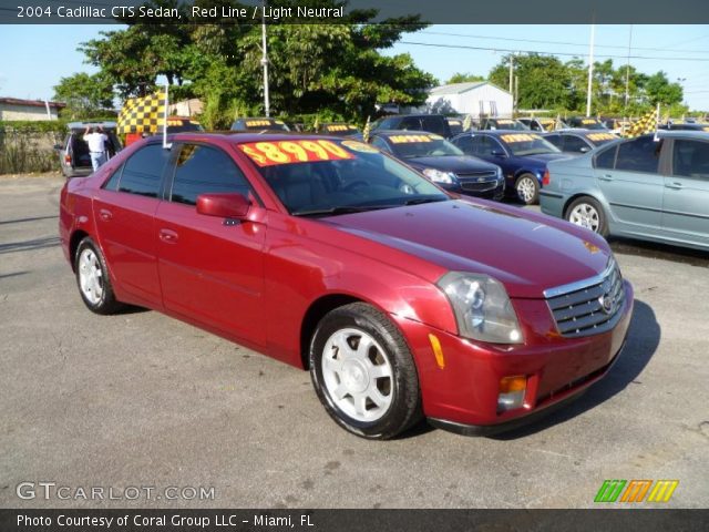 2004 Cadillac CTS Sedan in Red Line